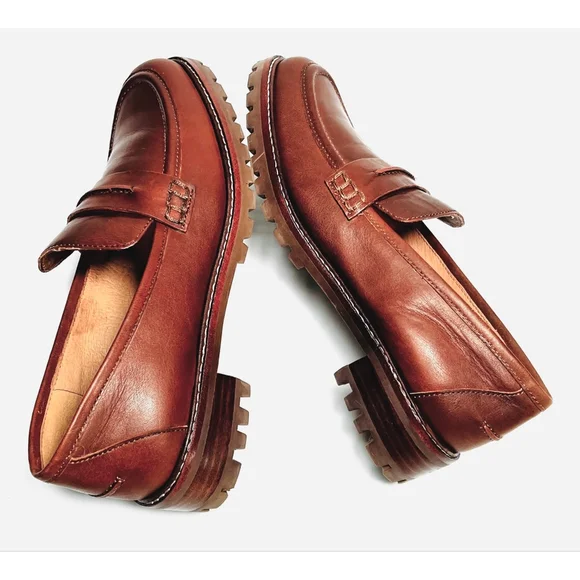 Madewell Chestnut Leather Flats - Picture 3 of 7